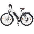 NCM Milano Plus 26&quot; - 28&quot; Trekking Urban E-Bike 48V 16Ah 768Wh Akku wei&szlig; schwarz