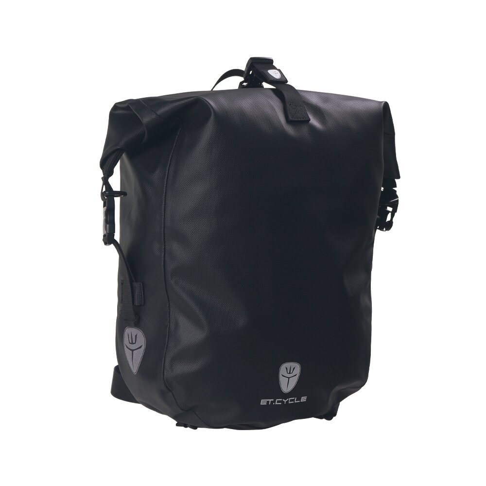 Gepäckträgertasche, ET. Cycle, 20L, 30cm*12cm*58cm, 850g, 1680D PU, Wasserschutz IPX4, schwarz