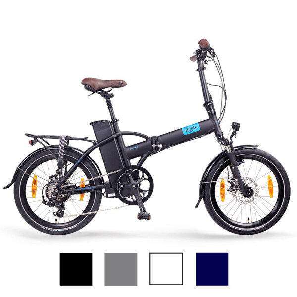 NCM London 20" E-Bike, E-Faltrad, blau, weiß, anthrazit