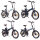 NCM London 20" E-Bike, E-Faltrad, blau, weiß, anthrazit