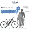 NCM Moscow, 48V 13Ah 624Wh, 29&quot;,  schwarz